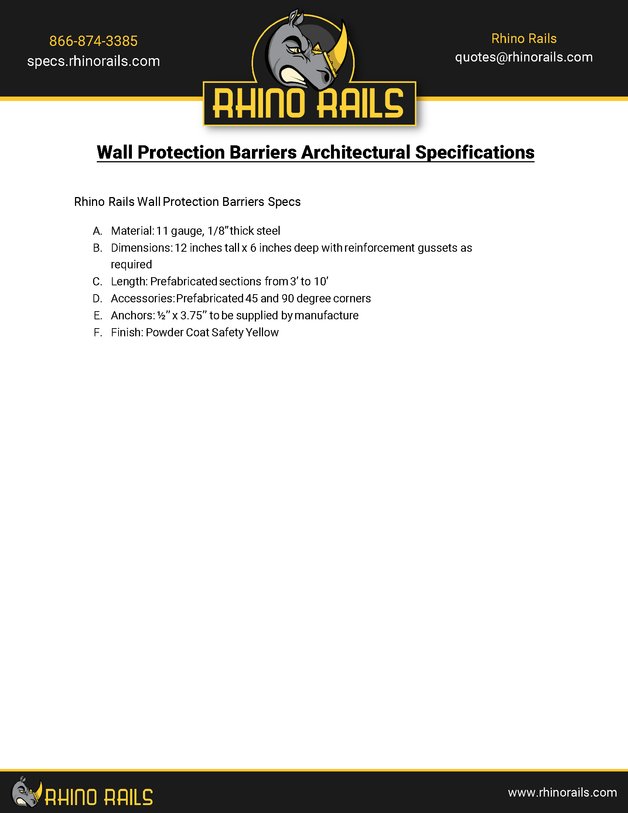 Floor Mounted Barrier - Architectural Specifications - Photo