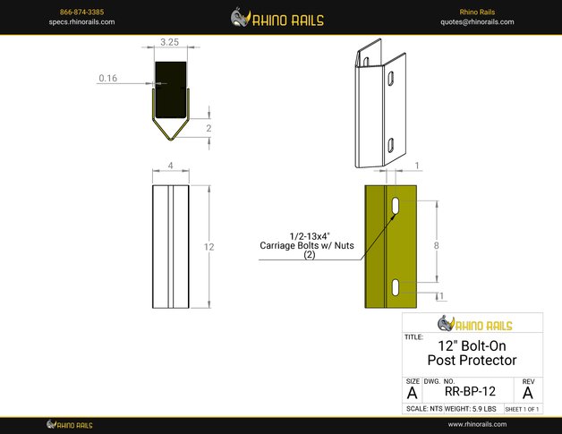 RR-BP-12 - Product Detail Drawing - Photo