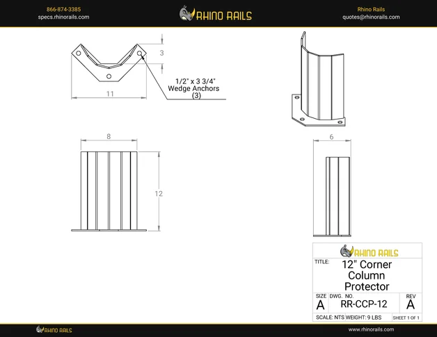 RR-CCP12 - Product Detail Drawing