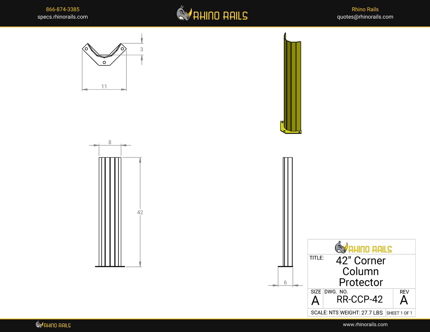 RR-CCP42 - Product Detail Drawing