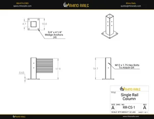 RR-CS-1 - Product Detail Drawing