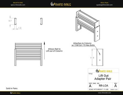 RR-LOA - Product Detail Drawing