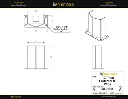 RR-P12-8 - Product Detail Drawing
