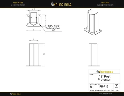 RR-P12 - Product Detail Drawing