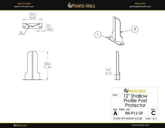 RR-P12-SP - Product Detail Drawing