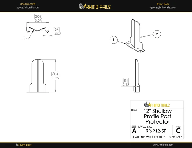RR-P12-SP - Product Detail Drawing