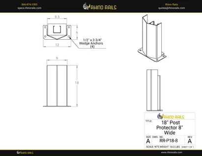 RR-P18-8 - Product Detail Drawing