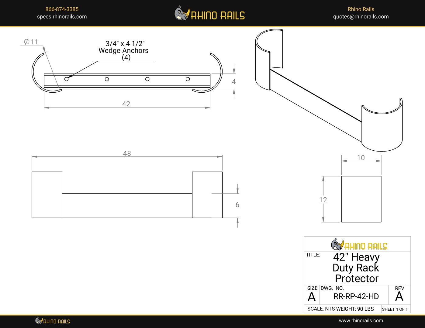 RR-RP-42-HD - Product Detail Drawing