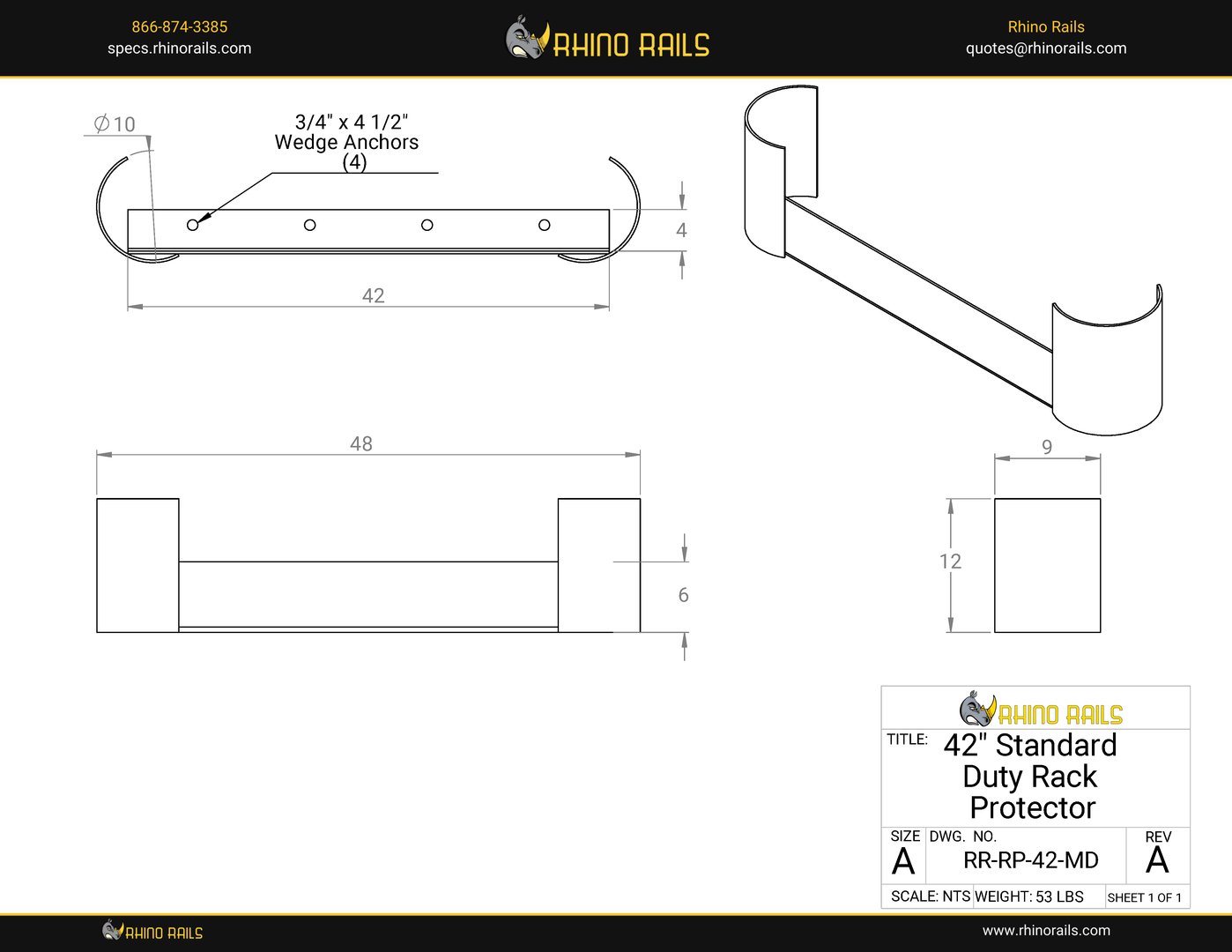 RR-RP-42-MD - Product Detail Drawing