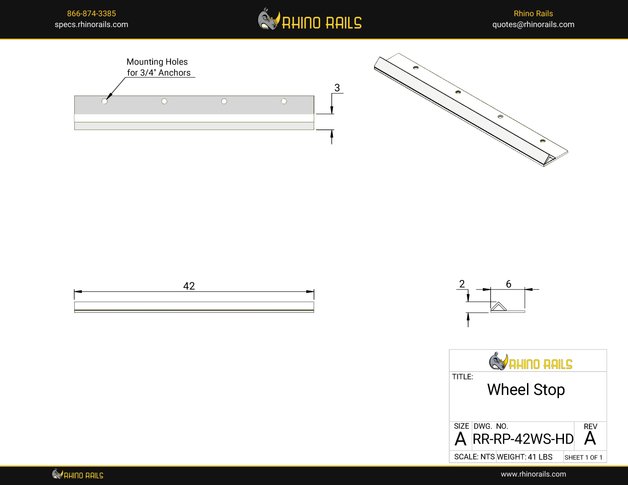 RR-RP-42WS-HD - Product Detail Drawing - Photo
