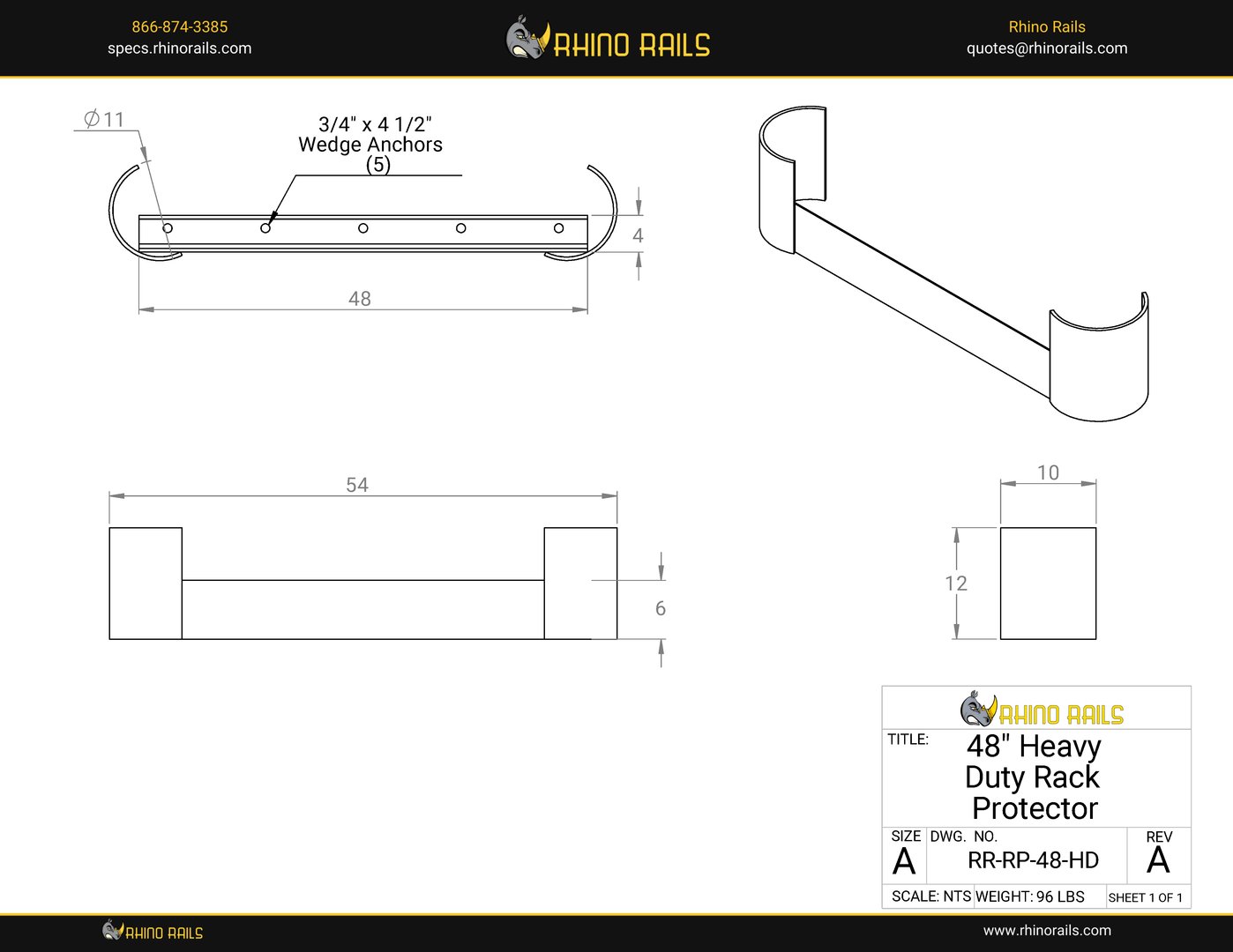 RR-RP-48-HD - Product Detail Drawing