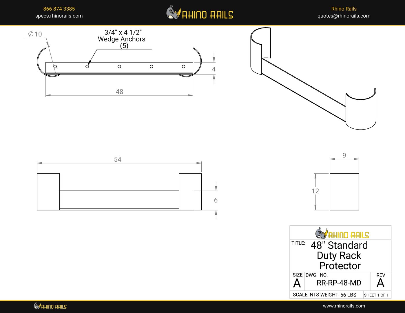 RR-RP-48-MD - Product Detail Drawing
