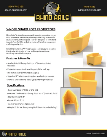V Nose Guard - Product Information Sheet