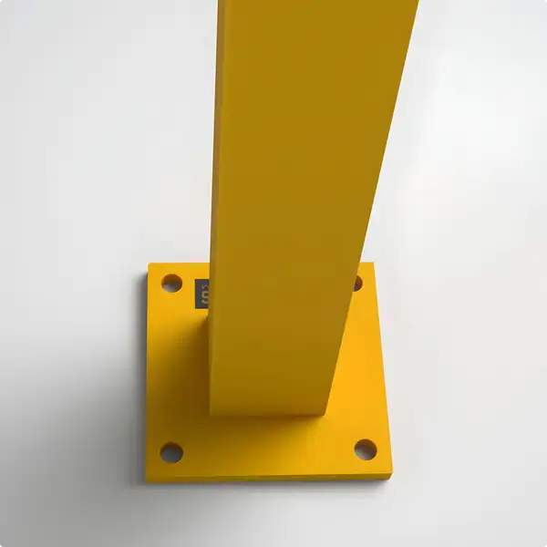 Closeup showing the craftsmanship of the 43in Guardrail Column