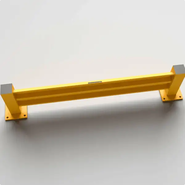 Powder-coated rail resisting wear and tear