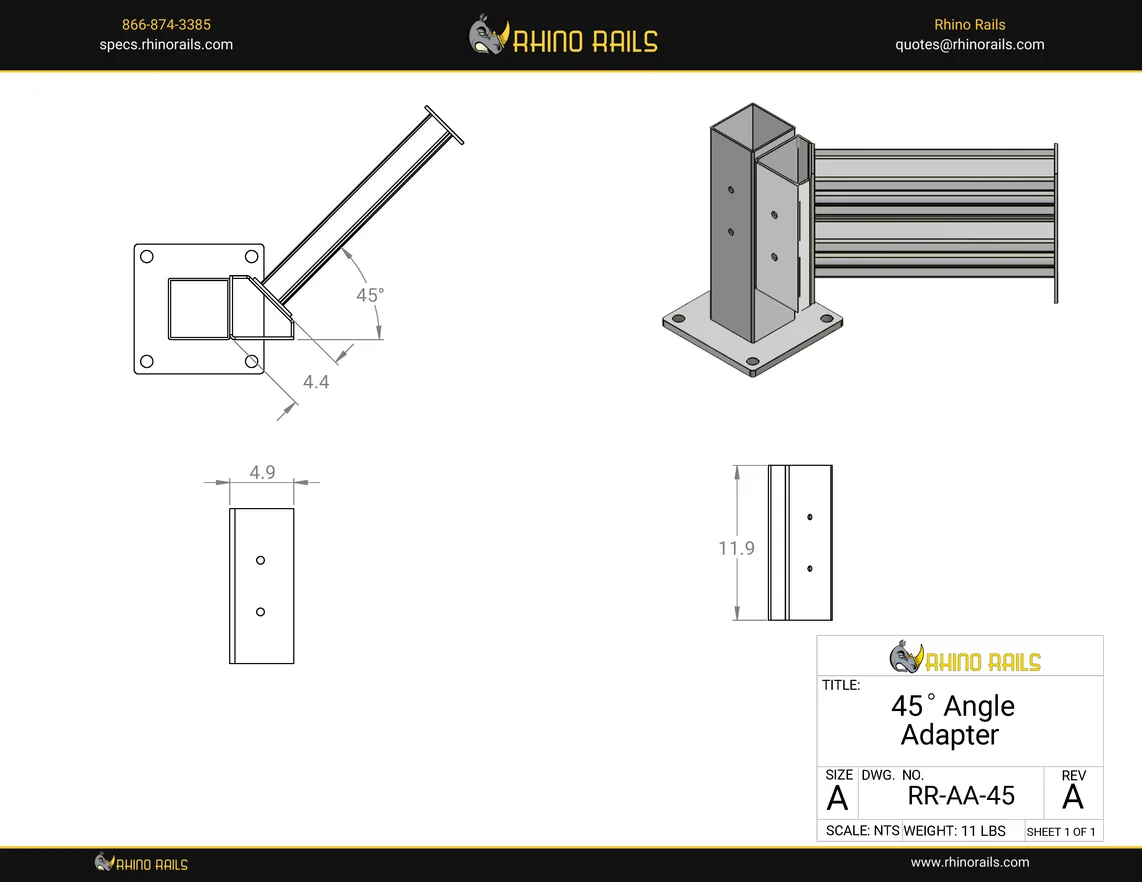 RR-AA-45 - Product Detail Drawing