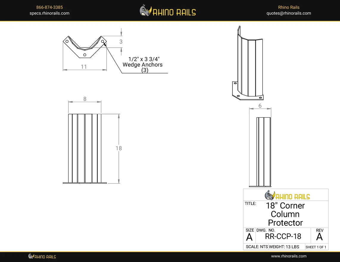 RR-CCP18 - Product Detail Drawing