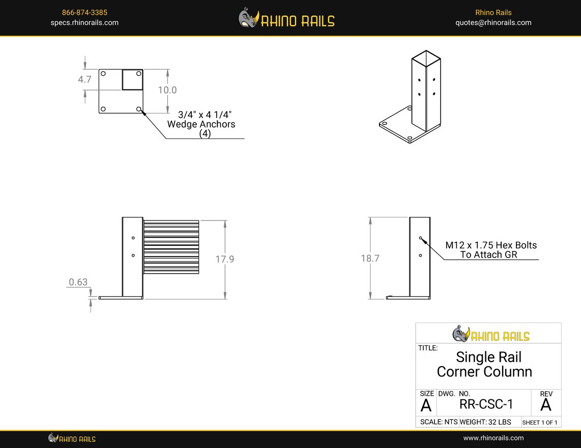 RR-CSC-1 - Product Detail Drawing