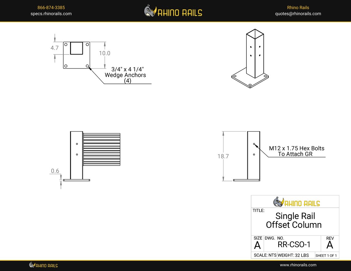 RR-CSO-1 - Product Detail Drawing