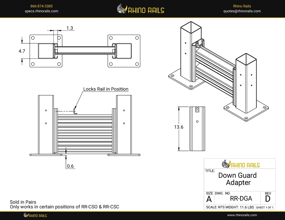 RR-DGA - Product Detail Drawing