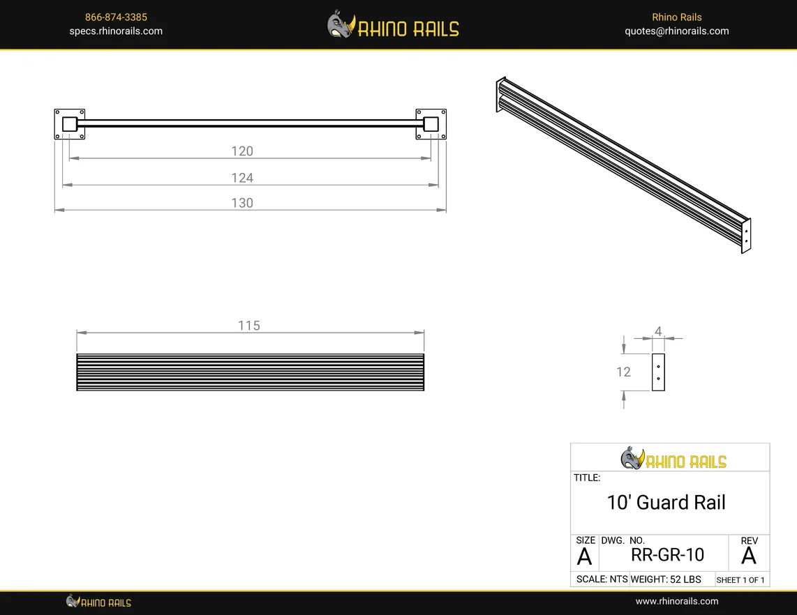 RR-GR-10 - Product Detail Drawing