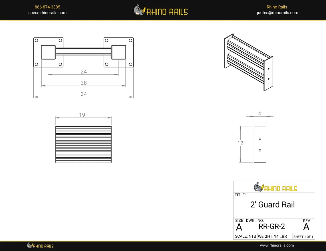 RR-GR-2 - Product Detail Drawing