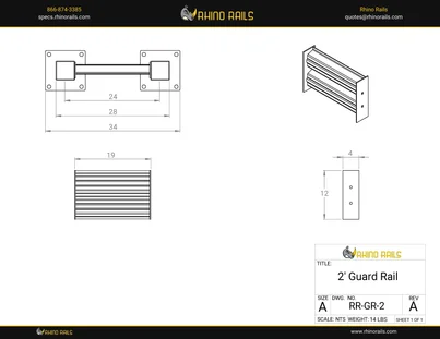 RR-GR-2 - Product Detail Drawing