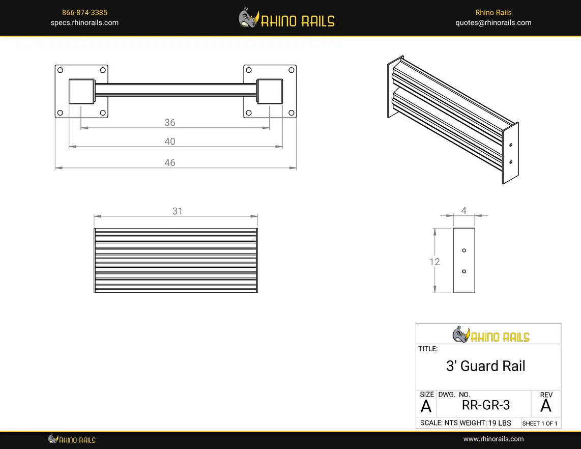 RR-GR-3 - Product Detail Drawing