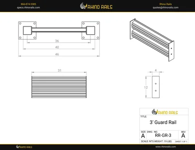RR-GR-3 - Product Detail Drawing