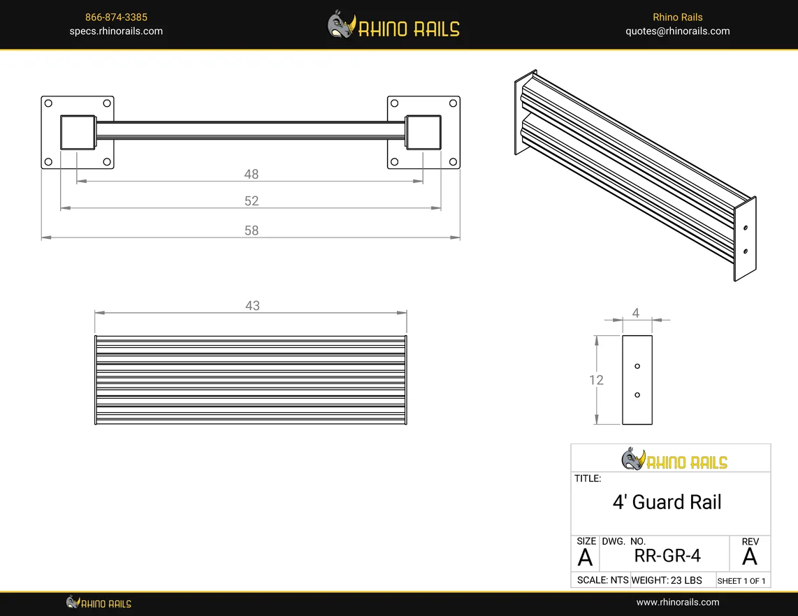 RR-GR-4 - Product Detail Drawing
