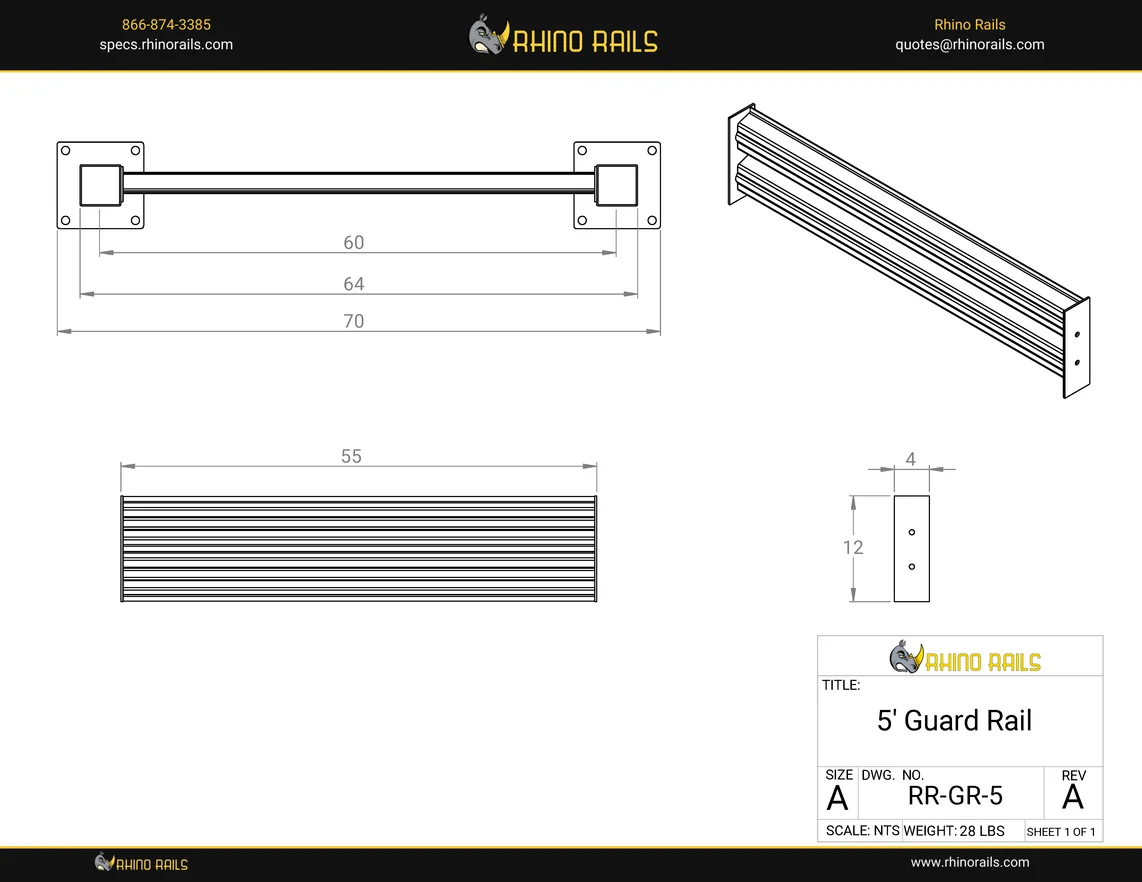 RR-GR-5 - Product Detail Drawing