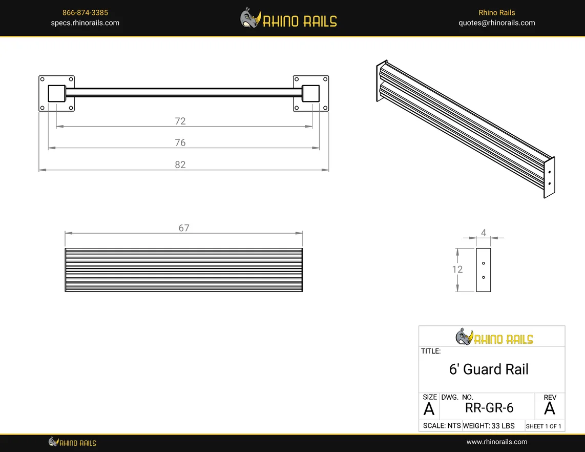 RR-GR-6 - Product Detail Drawing