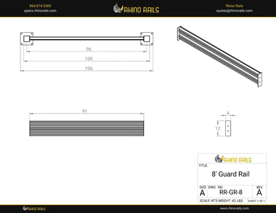 RR-GR-8 - Product Detail Drawing