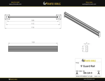 RR-GR-9 - Product Detail Drawing