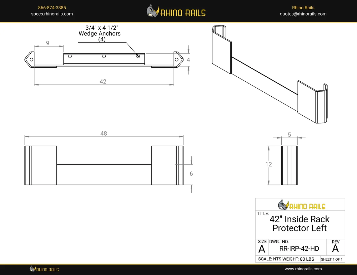 RR-IRP-42-HD - Product Detail Drawing