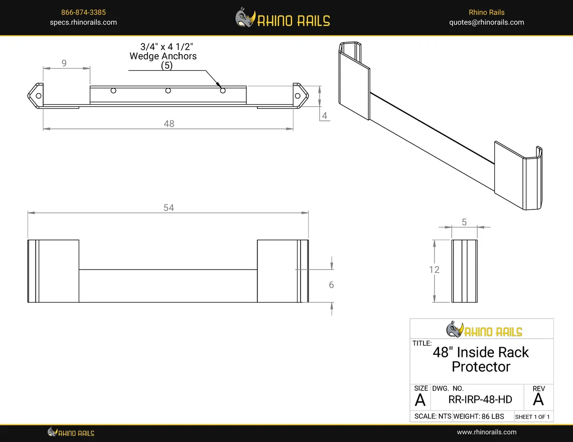 RR-IRP-48-HD - Product Detail Drawing