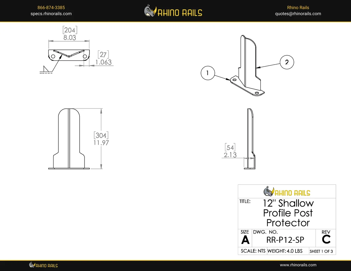 RR-P12-SP - Product Detail Drawing