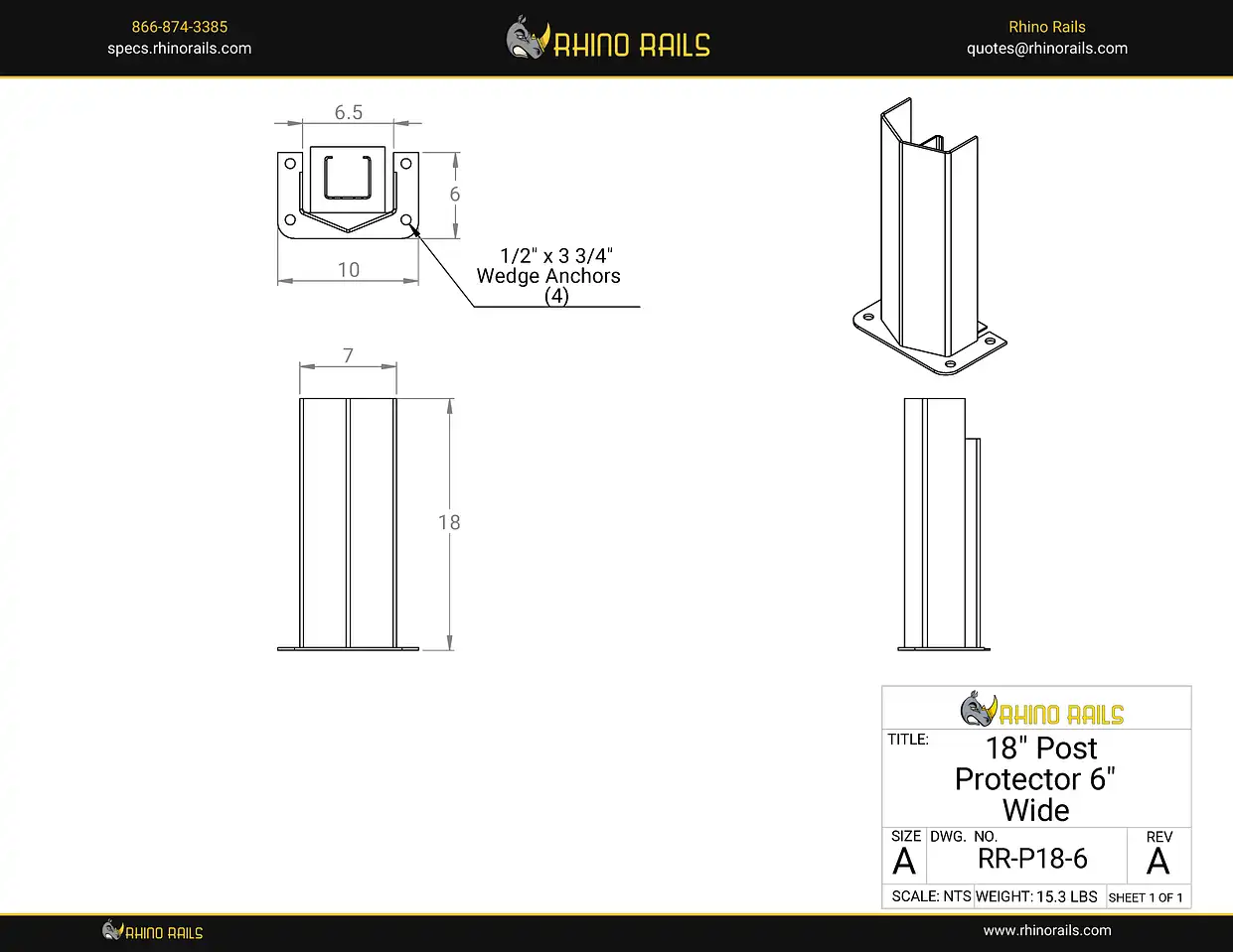 RR-P18-6 - Product Detail Drawing