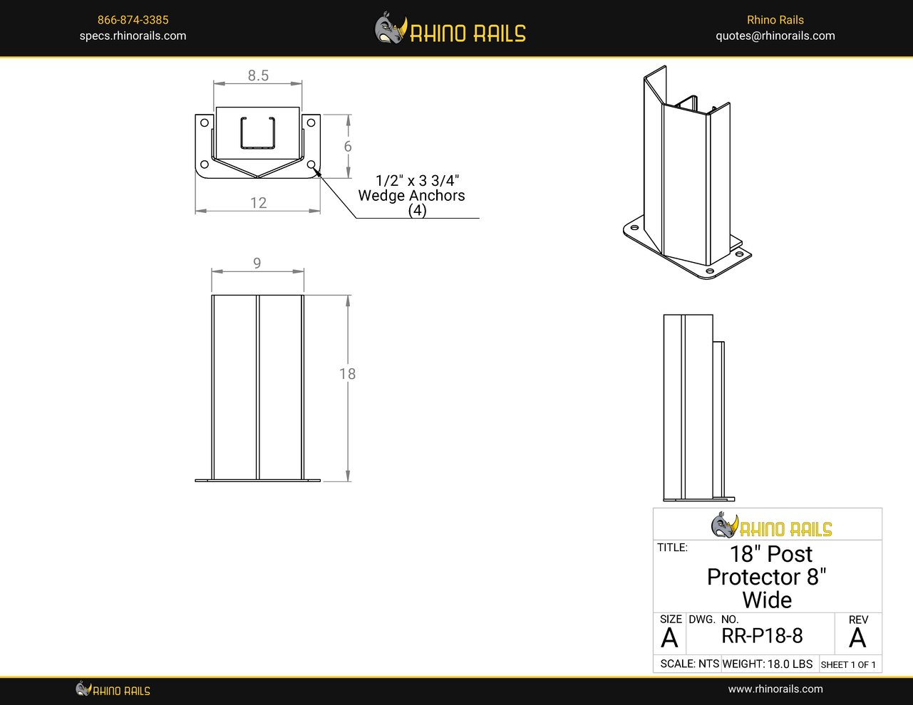 RR-P18-8 - Product Detail Drawing - Photo