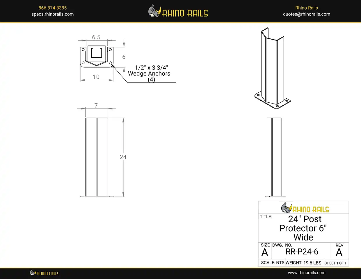RR-P24-6 - Product Detail Drawing