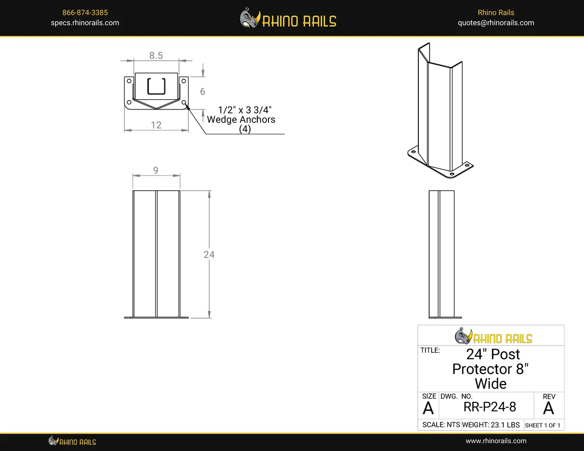RR-P24-8 - Product Detail Drawing