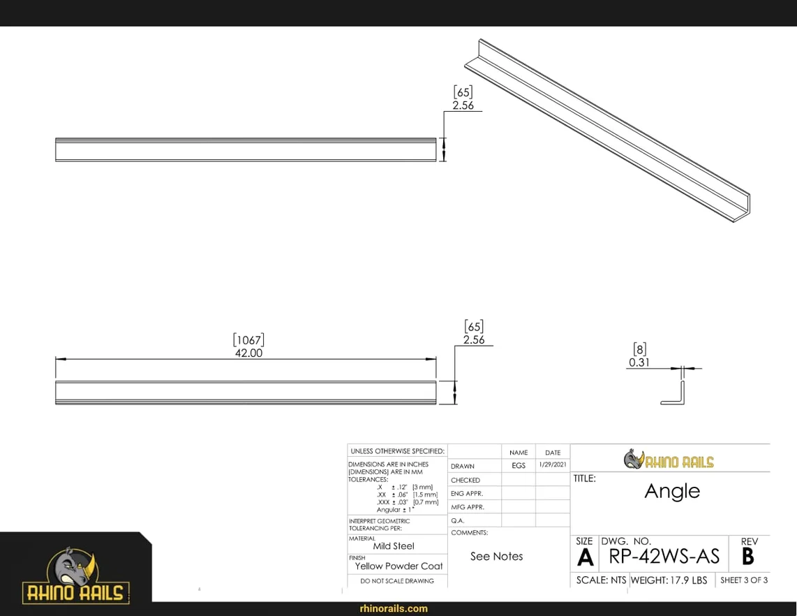 RR-RP-42WS-HD - Product Detail Drawing - Page 3