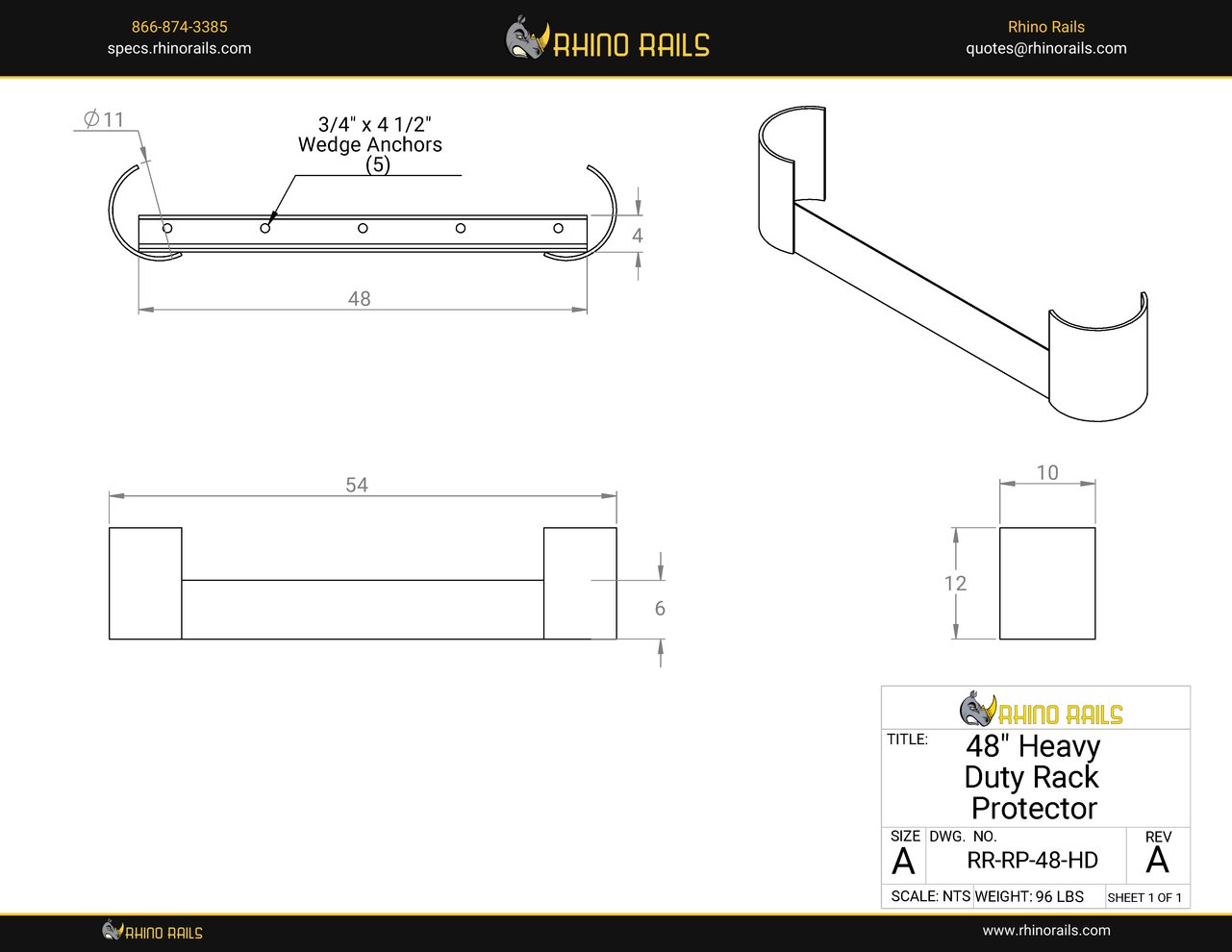RR-RP-48-HD - Product Detail Drawing - Photo