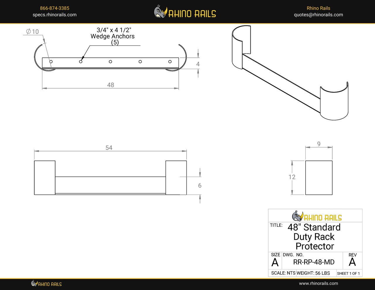 RR-RP-48-MD - Product Detail Drawing - Photo
