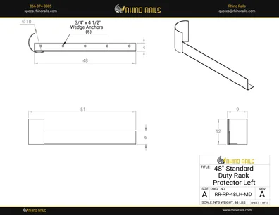 RR-RP-48LH-MD - Detail Drawing