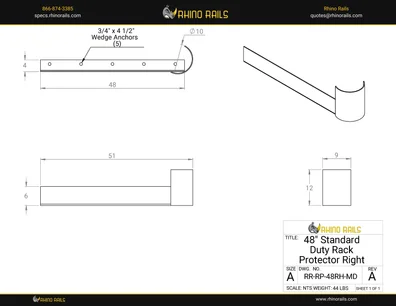 RR-RP-48RH-MD - Detail Drawing