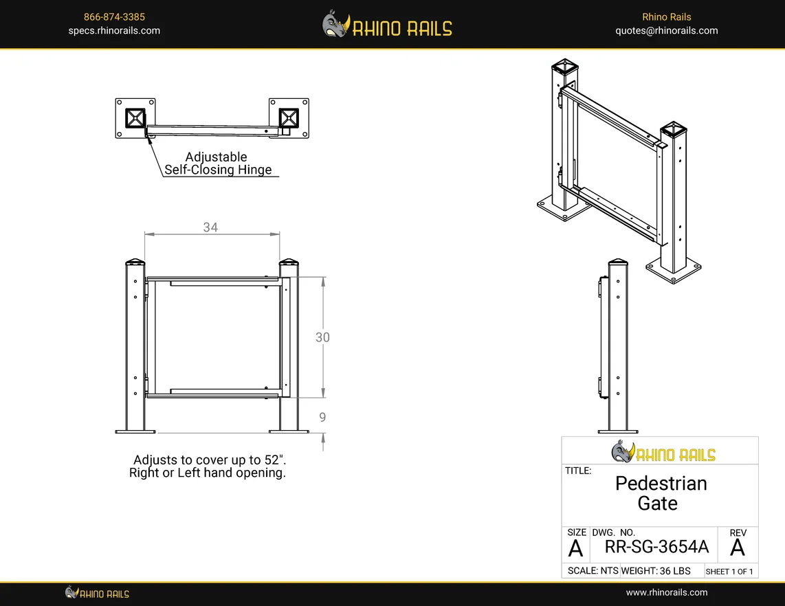 RR-GR-RHG2 - Product Detail Drawing