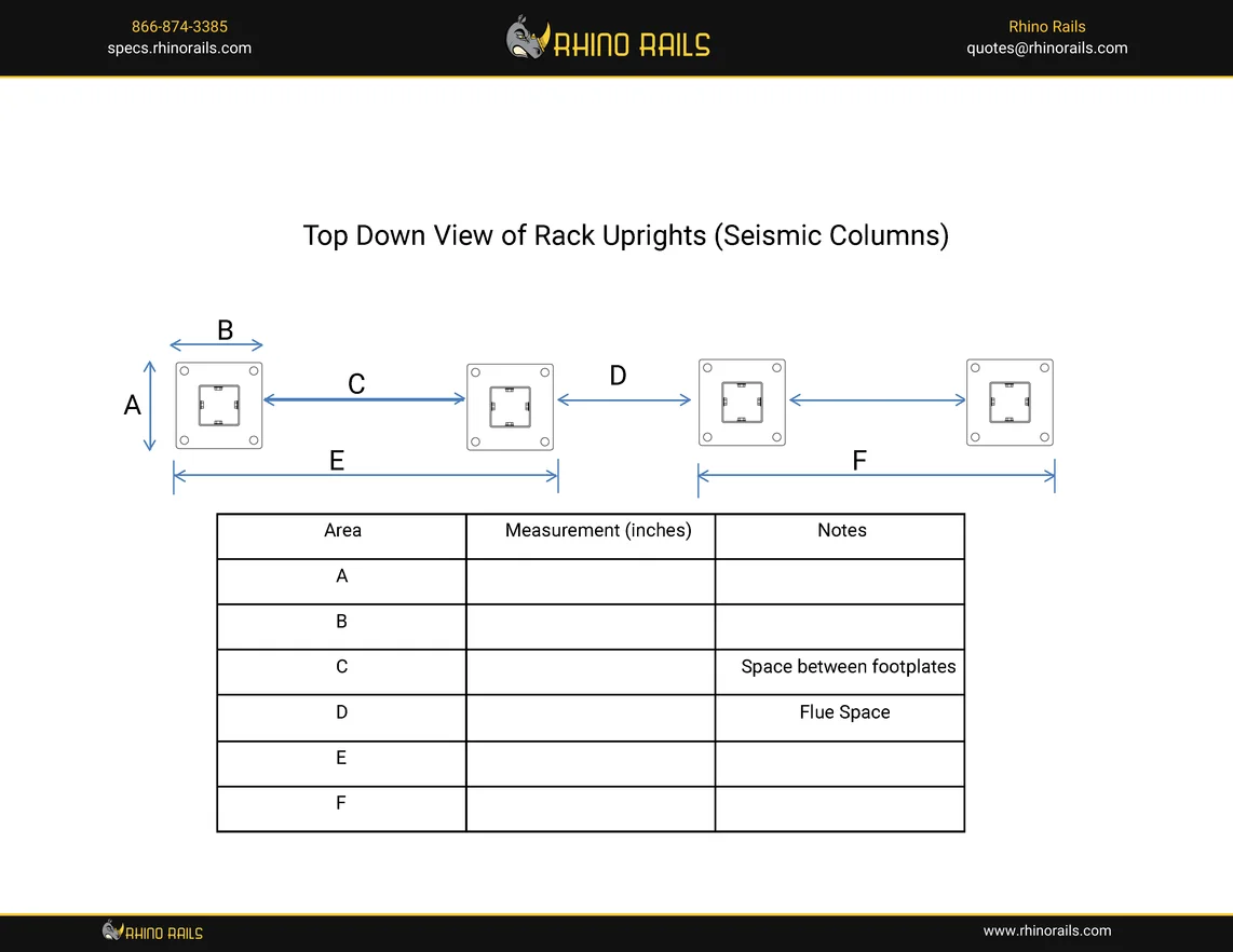 Rack Protectors - Worksheet For Seismic Columns