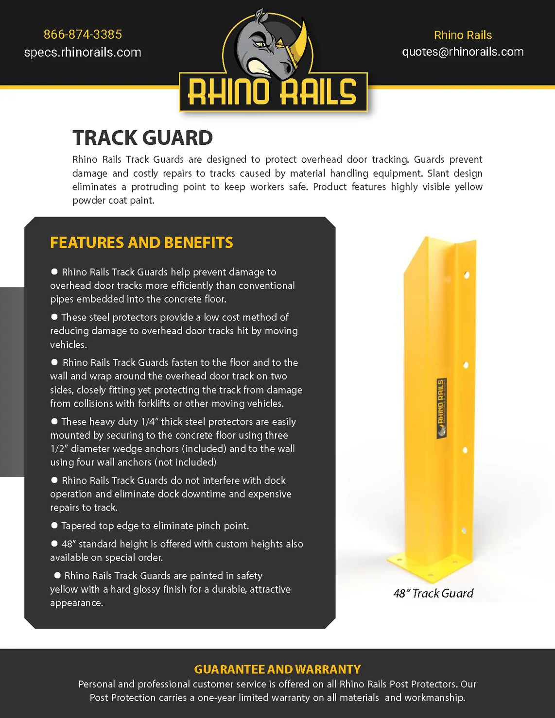 Track Guard - Product Information Sheet