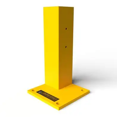 Rhino Rails 18.5in Guardrail Column with Corner Baseplate